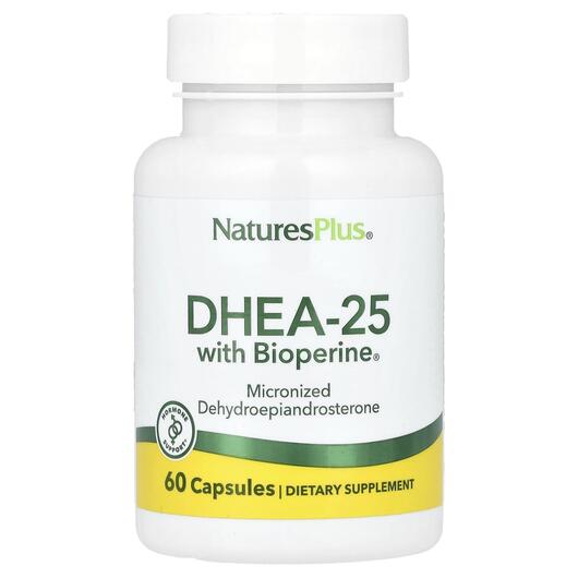 Основне фото товара DHEA-25 With Bioperine, DHEA-25 з Біоперіном, 60 капсул