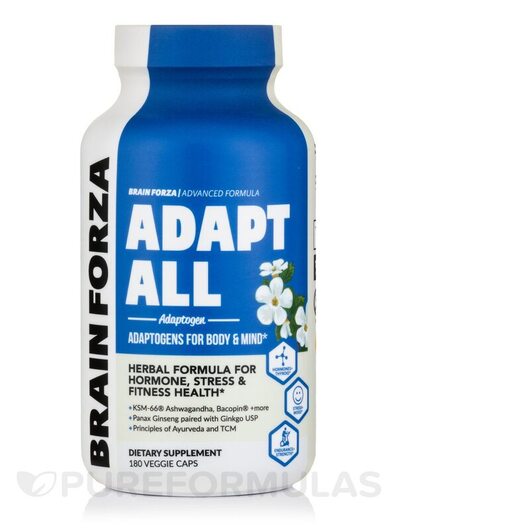 Основне фото товара Brain Forza, Adapt All Adaptogen, Адаптоген, 180 капсул