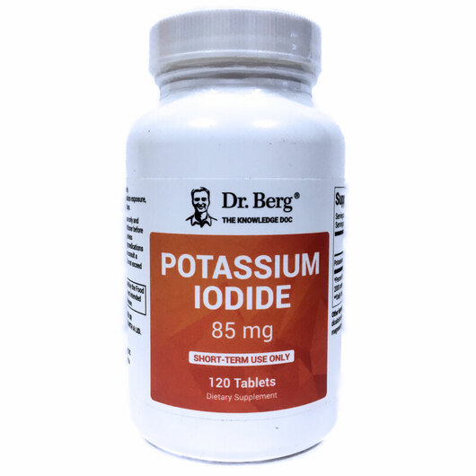 Основне фото товара Dr. Berg, Potassium Iodide, Йодид Калію, 120 таблеток