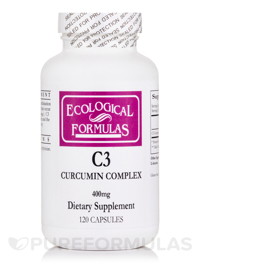 Основне фото товара C3 Curcumin Complex 400 mg, Куркумін, 120 капсул