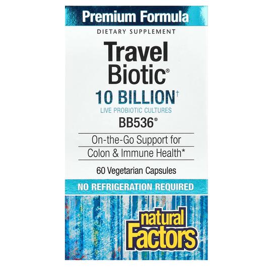 Основне фото товара TravelBiotic 10 Billion BB536, Пробіотики, 60 капсул