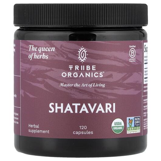 Основне фото товара Tribe Organics, Shatavari, Шатаварі, 120 капсул