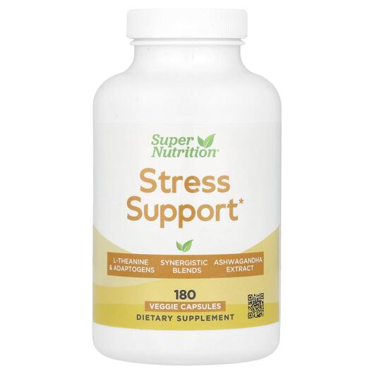 Основне фото товара Super Nutrition, Stress Support, Підтримка стресу, 180 капсул