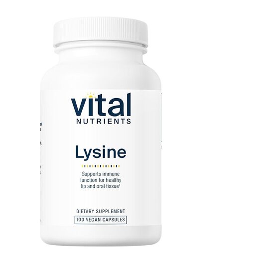 Основне фото товара Vital Nutrients, Lysine 500 mg, L-Лізин, 100 капсул