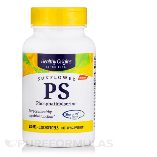 Основне фото товара PS Sunflower Phosphatidylserine 100 mg, Фосфатидилсерин, 120 капс