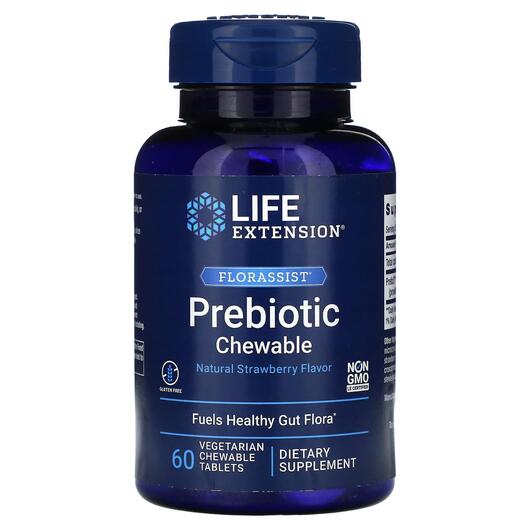 Основне фото товара Life Extension, Prebiotic Chewable, Пребіотики, 60 таблеток