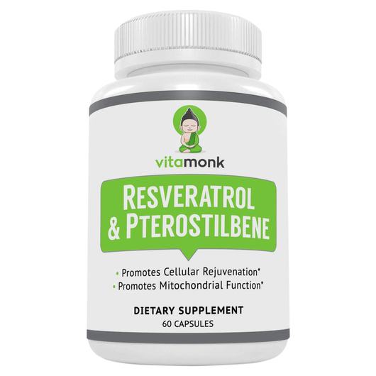 Основне фото товара VitaMonk, Resveratrol 600 mg, Ресвератрол, 60 капсул