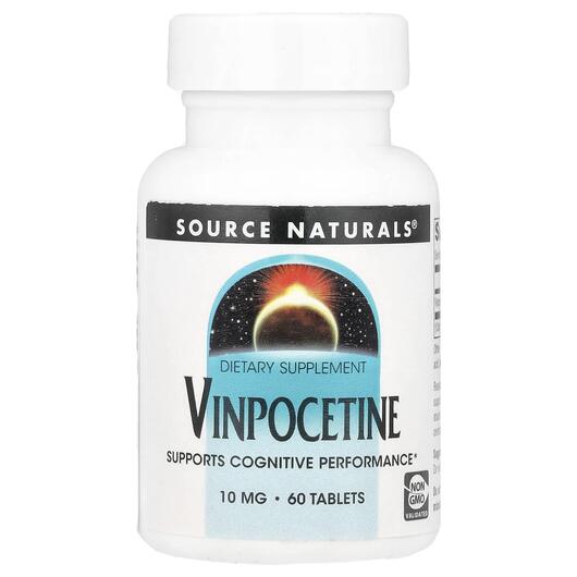 Основне фото товара Source Naturals, Vinpocetine 10 mg, Вінпоцетин, 60 таблеток