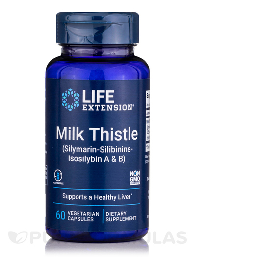 Основне фото товара Milk Thistle Certified European, Розторопша, 60 капсул