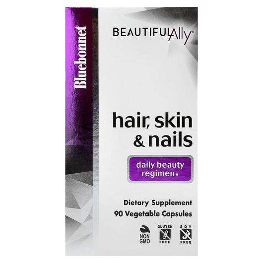 Основне фото товара Beautiful Ally Hair Skin & Nails, Шкіра нігті волосся, 90 кап