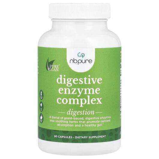 Основне фото товара NB Pure, Digestive Enzyme Complex, Ферменти, 90 капсул
