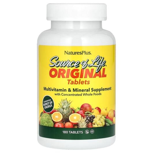 Основне фото товара Source of Life Multi-Vitamin & Mineral, Мультивітаміни, 180 т