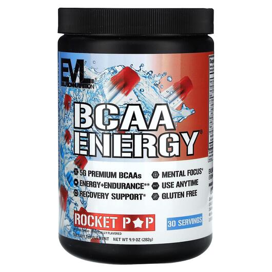 Основне фото товара EVLution Nutrition, BCAA ENERGY Rocket Pop, БЦАА, 282 г