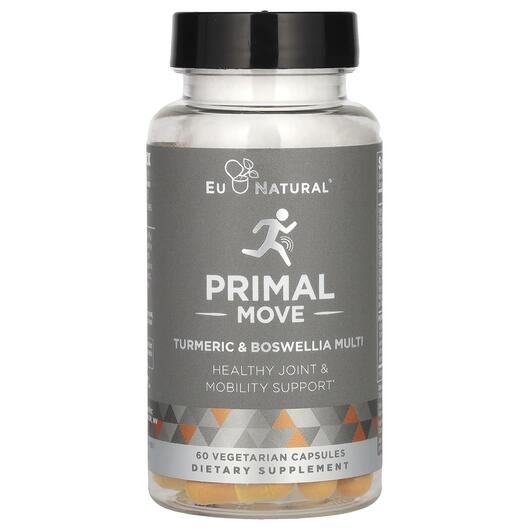 Основне фото товара PRIMAL Turmeric & Boswellia, Екстракт кореня куркуми, 60 капс