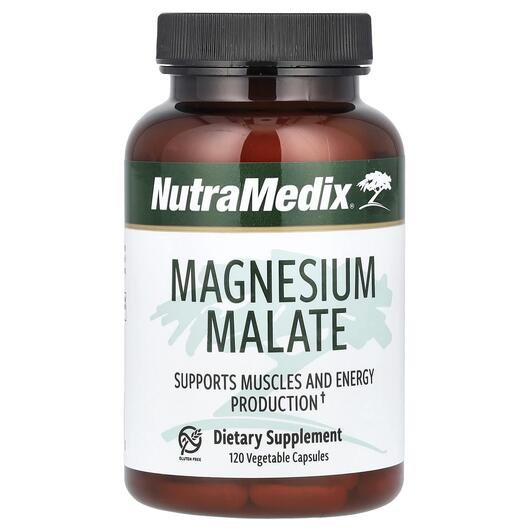 Основне фото товара NutraMedix, Magnesium Malate, Магній Малат, 120 капсул