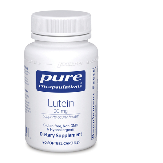 Основне фото товара Pure Encapsulations, Lutein 20 mg, Лютеїн, 120 капсул