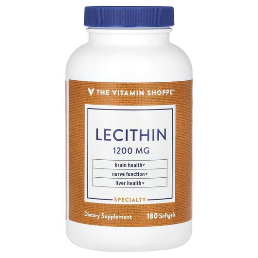 Основне фото товара TheVitaminShoppe, Lecithin 1200 mg, Лецитин, 180 капсул