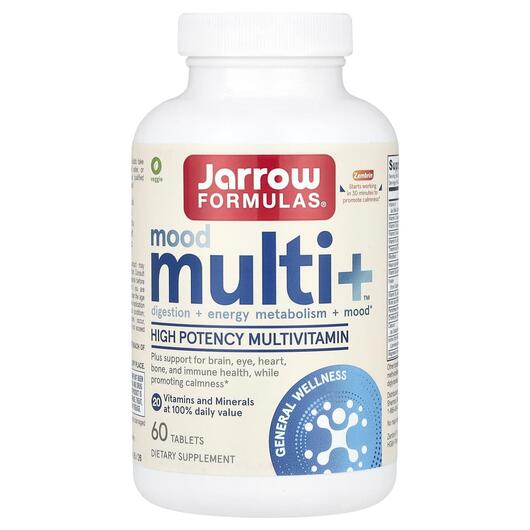 Основне фото товара Jarrow Formulas, Mood Multi+, Мультивітаміни, 60 таблеток