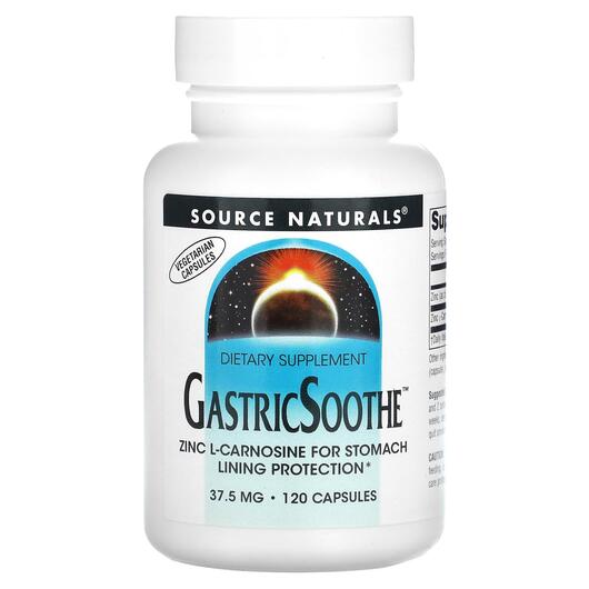 Основне фото товара GastricSoothe 37.5 mg 120, Шлунок Soothe 375 мг, 120 капсул