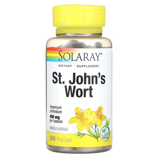 Основне фото товара Organically Grown St. John's Wort 450, Звіробій 450 мг, 100 