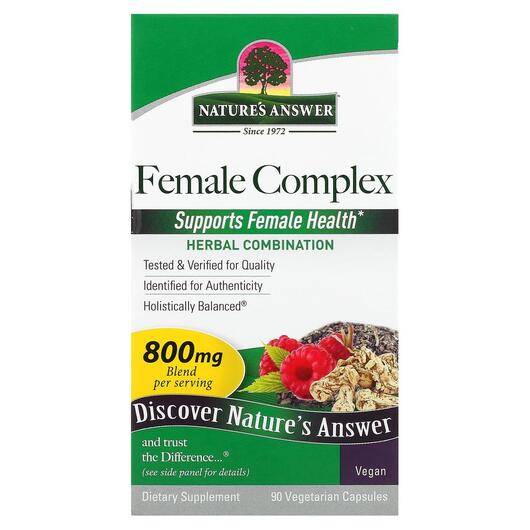 Основне фото товара Nature's Answer, Female Complex Herbal, Трави, 90 капсул