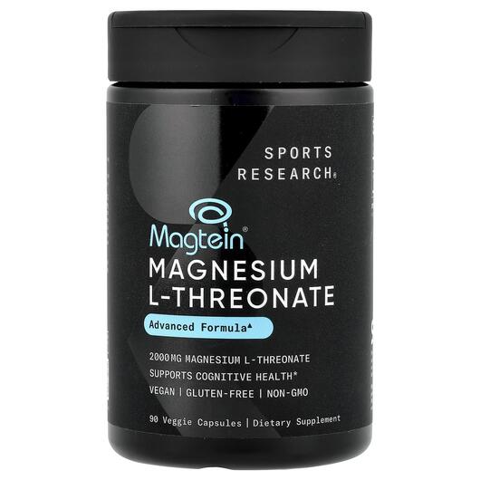 Основне фото товара Magnesium L-Threonate 2000 mg, Магній L-Треонат, 90 капсул