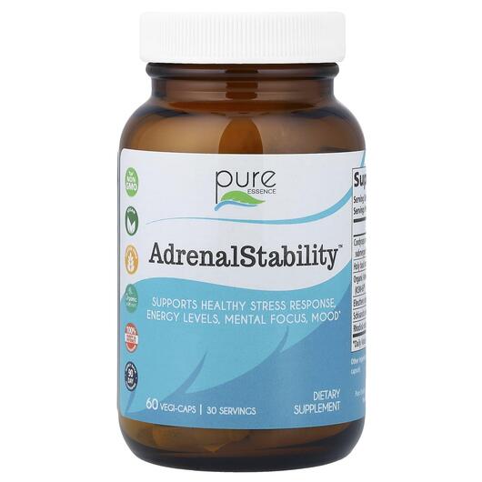 Основне фото товара Pure Essence, AdrenalStability, Підтримка наднирників, 60 капсул
