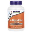 NOW, L-Citrulline 750 mg, L-Цитруллін 750 мг, 90 капсул