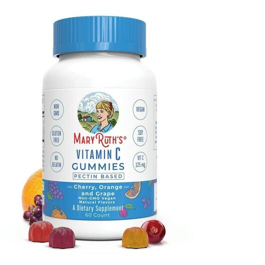 Основне фото товара Vitamin C Gummies Cherry Orange and Grape Flavor, Вітамін C, 60 C