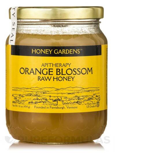 Основне фото товара Honey Gardens, Raw Honey | Orange Blossom, Мед, 454 г