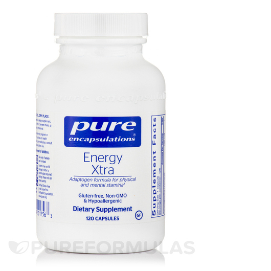 Основне фото товара Pure Encapsulations, Energy Xtra, Підтримка стресу, 120 капсул