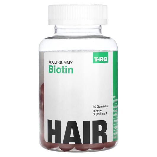 Основне фото товара Adult Gummy Biotin Strawberry, Вітамін B7 Біотин, 60 таблеток