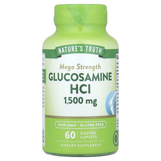 Основне фото товара Glucosamine HCl Mega Strength 1500, Глюкозамін Хондроітин, 60 таб