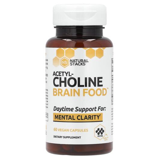 Основне фото товара Acetyl-Choline Brain Food, Підтримка мозку, 60 капсул