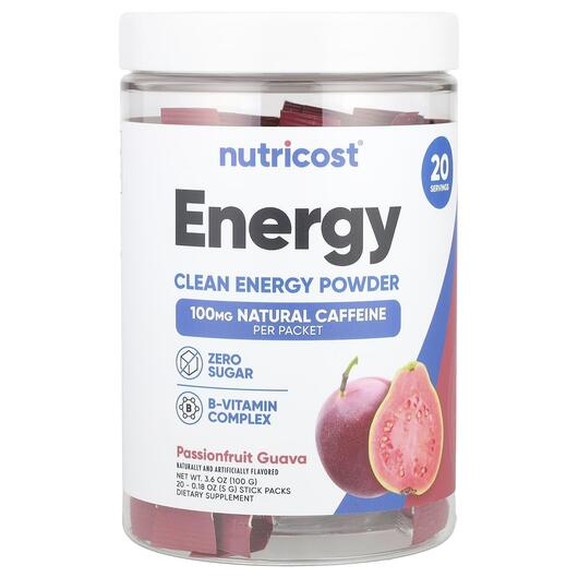 Основне фото товара Energy Clean Energy Powder Passionfruit, Енергетичний напій, 20 ш