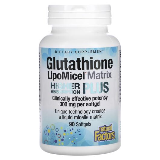 Основне фото товара Glutathione LipoMicel Matrix 300, Ліпосомальний Глутатіон, 90 кап