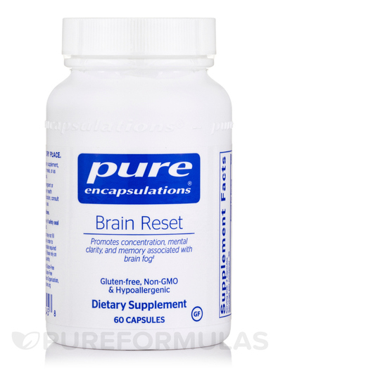 Основне фото товара Pure Encapsulations, Brain Reset, Підтримка мозку, 60 капсул
