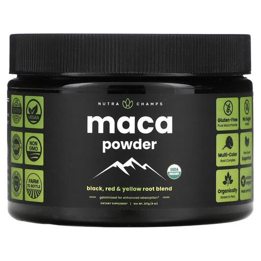 Основне фото товара NutraChamps, Maca Powder, Мака, 227 г