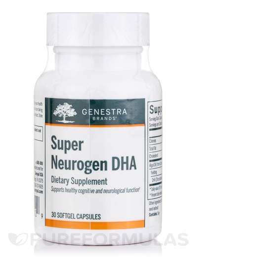 Основне фото товара Genestra, Super Neurogen DHA, ДГК, 30 капсул