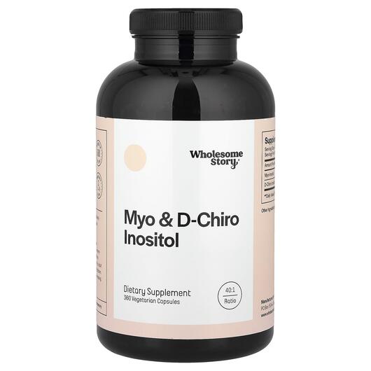 Основне фото товара Wholesome Story, Myo & D-Chiro Inositol, Міо-інозитол, 360 ка