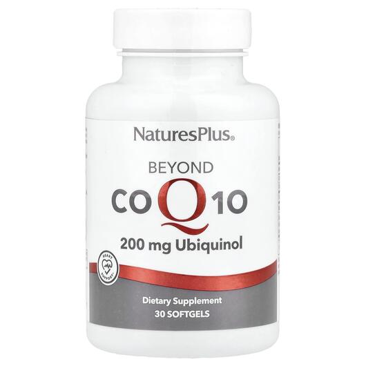 Основне фото товара Natures Plus, Beyond CoQ10 200 mg, Коензим CoQ10, 30 капсул
