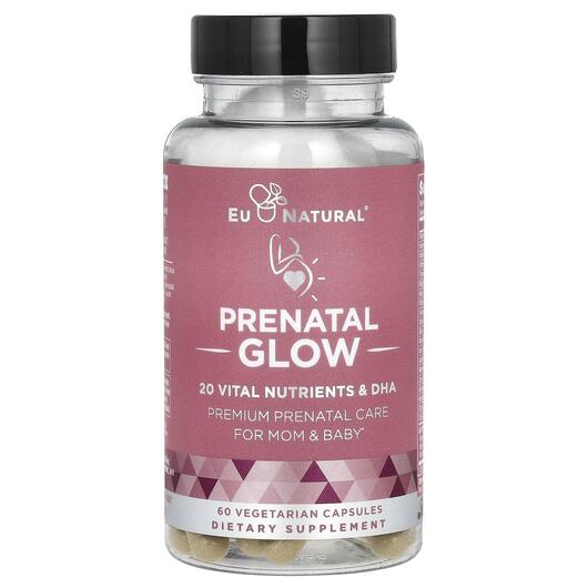 Основне фото товара Eu Natural, Glow Folate & DHA, ДГК, 60 капсул