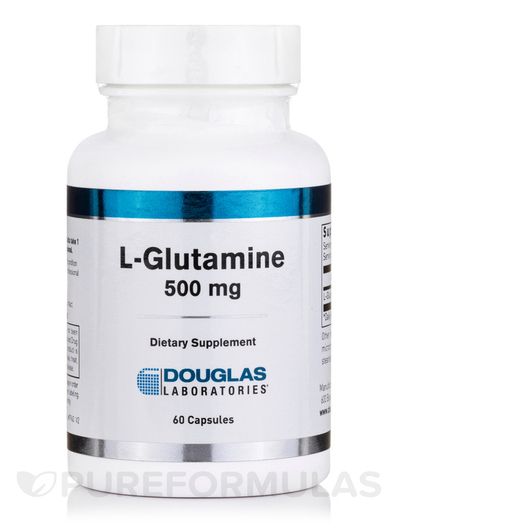 Основне фото товара Douglas Laboratories, L-Glutamine 500 mg, L-Глутамін, 60 капсул