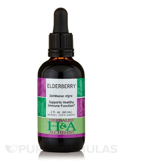 Основне фото товара Herbalist & Alchemist, Elderberry Extract, Чорна Бузина, 60 м