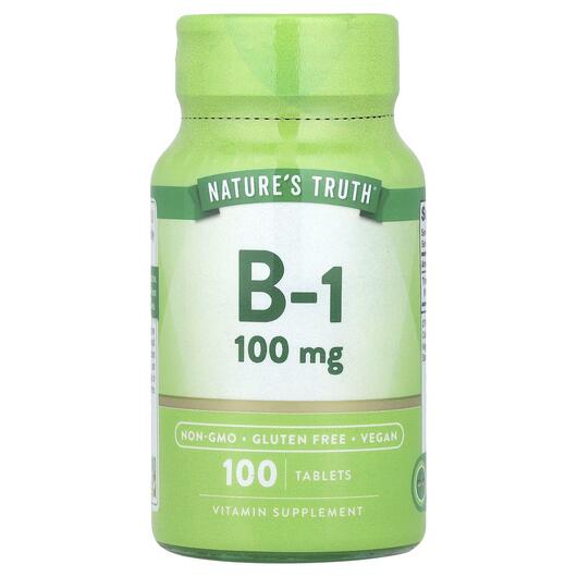 Основне фото товара Vitamin B-1 100 mg, Вітамін B1 Тіамін, 100 таблеток