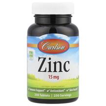 Глюконат цинку Zinc 15 mg Carlson 250 таблеток