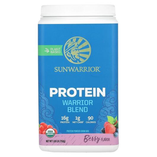 Основне фото товара Sunwarrior, Protein Warrior Blend, Органічний Протеїн, 750 г