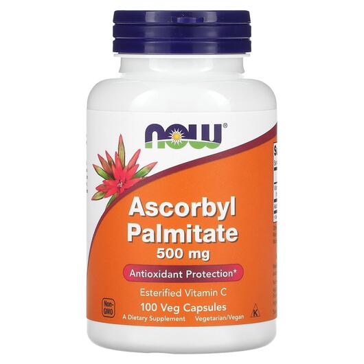 Основне фото товара Ascorbyl Palmitate 500 mg, Аскорбил Пальмітат 500 мг, 100 капсул