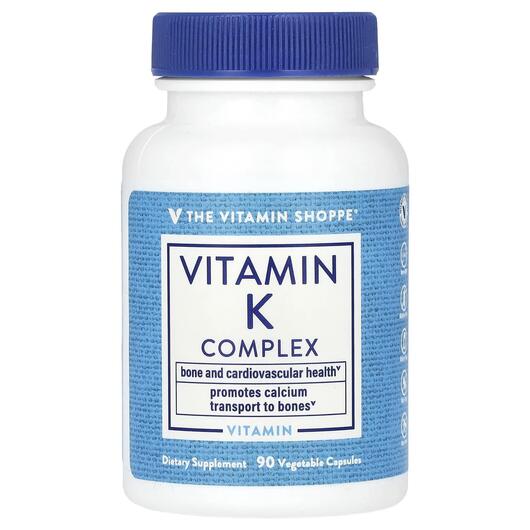 Основне фото товара TheVitaminShoppe, Vitamin K Complex, Вітамін K2, 90 капсул