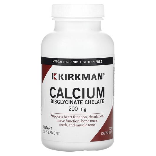 Основне фото товара Calcium 200 mg w/o Vitamin D Hypoallergenic, Кальцій, 120 капсул